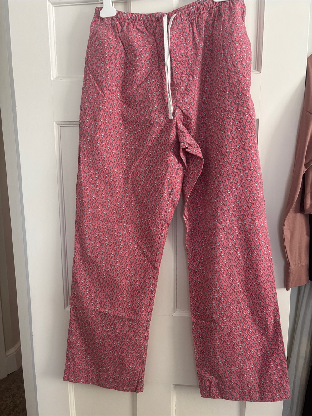 Vineyard Viines  Patterned Drawstring Lounge Pants Size S Cotton